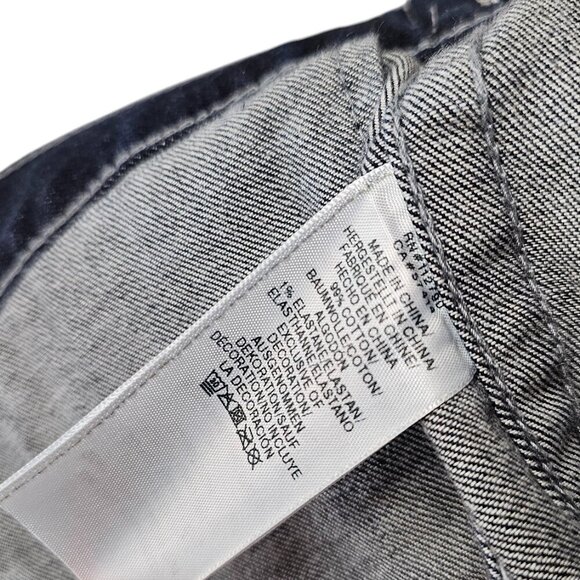 True Religion Mens Reflective Trucker Jacket, Denim, Button Up, Size Small, NWT - Picture 5 of 10